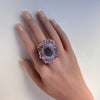 Medium amethyst stalactite ring