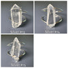 Chunky Lemurian crystal statement cuff bracelet