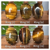 Tiger's eye oval cabochon ring