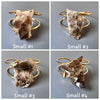 Smoky quartz cluster cuff bracelet