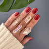 Small lemurian aura point ring