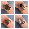 Inclusion quartz cuff bracelet