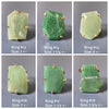 Freeform faceted green quartz crystal ring