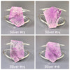 Amethyst freeform faceted cuff bracelet