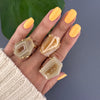 Chunky freeform faceted geode ring