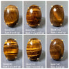 Tiger's eye oval cabochon ring