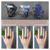 Freeform faceted sodalite ring