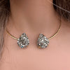 Pyrite teardrop choker