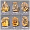 Raw citrine crystal ring