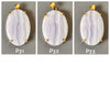 Blue lace agate mixed shape cabochon pendant