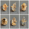 Small mixed-shape garden quartz ring