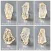 Extra large raw clear crystal quartz statement ring