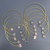 Rose & crystal quartz freeform choker