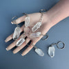 Lemurian crystal keychain
