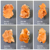 Tangerine crystal cluster statement ring