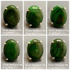 Malachite oval cabochon ring