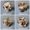 Smoky quartz cluster cuff bracelet