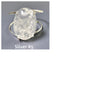 Medium oval crystal quartz cuff bracelet