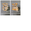 Freeform faceted crystal quartz statement ring