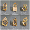 Chunky freeform faceted smoky quartz statement ring