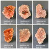 Druzy pink amethyst crystal cluster statement ring