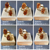 Dual oval citrine druzy cluster ring