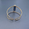 Blue kyanite cuff bracelet