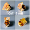 Chunky freeform faceted pink lemurian crystal statement ring