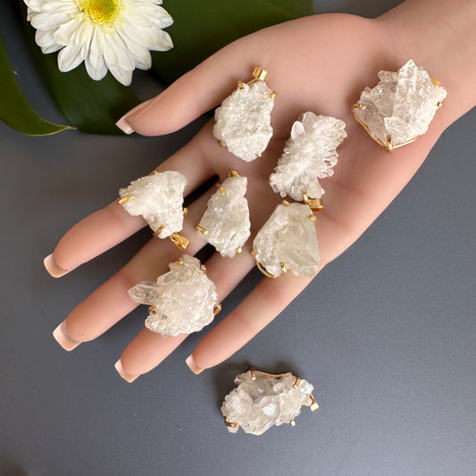 Crystal cluster pendant