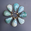 Larimar pear-shaped pendant