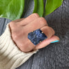 Freeform faceted sodalite ring