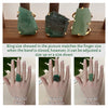 Freeform faceted green quartz ring
