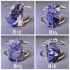 Sodalite freeform faceted cuff bracelet