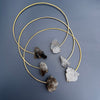 Smoky & crystal clusters choker