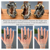 Black geode freeform slice ring