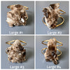 Smoky quartz cluster cuff bracelet