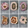 Oversized amethyst stalactite statement ring