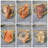 Chunky freeform faceted garden quartz statement cuff bracelet