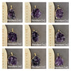 Druzy amethyst pendant