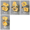 Raw citrine crystal dual stone ring