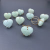 Aquamarine heart ring