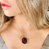 Bezel Brazilian druzy citrine necklace