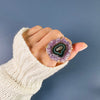 Oversized amethyst stalactite statement ring