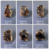 Raw smoky quartz chunky statement ring