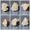 Druzy crystal quartz cluster cuff ring