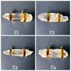 Hathor Crystalina — shaded ruby & lemurian crystal necklace