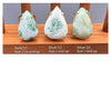 Larimar pear-shaped ring