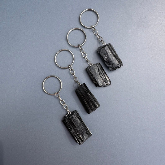 Black tourmaline keychain