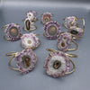 Amethyst stalactite cuff bracelet