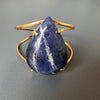 Sodalite pear cuff bracelet